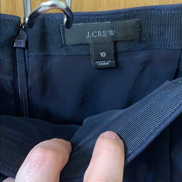 Navy J. Crew Short Flair Skirt sz 10 - Picture 2 of 4